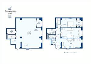1-к квартира, вторичка, 81м2, 12/23 этаж