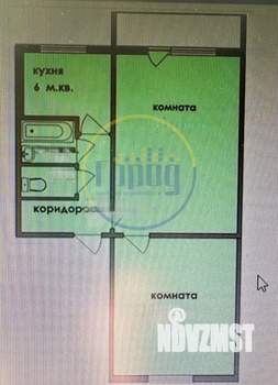 2-к квартира, вторичка, 44м2, 3/5 этаж