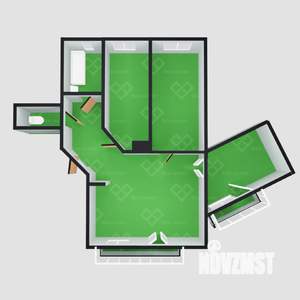 4-к квартира, вторичка, 83м2, 4/5 этаж