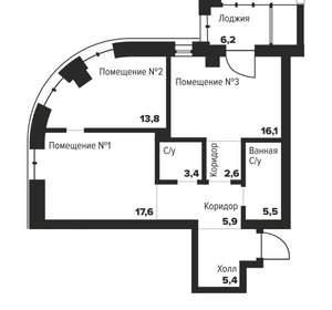 2-к квартира, вторичка, 70м2, 7/29 этаж