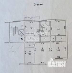 4-к квартира, вторичка, 124м2, 3/10 этаж
