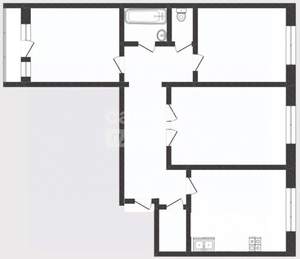 3-к квартира, вторичка, 66м2, 9/9 этаж