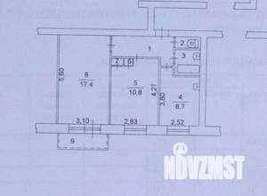 2-к квартира, вторичка, 46м2, 4/9 этаж
