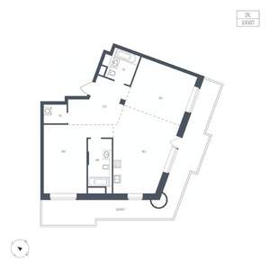 2-к квартира, вторичка, 101м2, 3/9 этаж