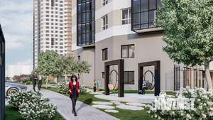 1-к квартира, строящийся дом, 32м2, 8/23 этаж