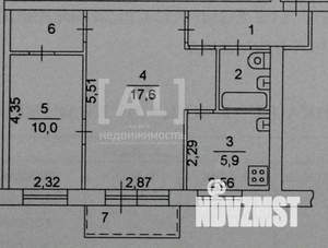 2-к квартира, вторичка, 44м2, 4/5 этаж
