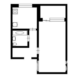 1-к квартира, вторичка, 34м2, 3/5 этаж