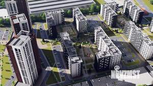 2-к квартира, строящийся дом, 37м2, 7/10 этаж