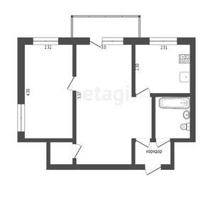2-к квартира, вторичка, 46м2, 3/5 этаж