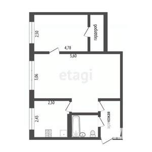 2-к квартира, вторичка, 46м2, 3/5 этаж