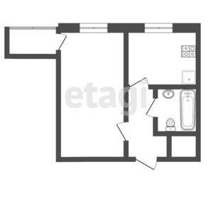 1-к квартира, вторичка, 34м2, 3/9 этаж