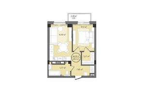 2-к квартира, вторичка, 48м2, 13/24 этаж
