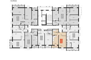 1-к квартира, вторичка, 43м2, 5/15 этаж