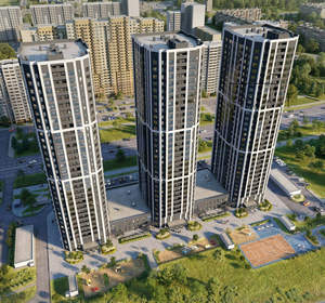 Студия квартира, строящийся дом, 31м2, 24/30 этаж