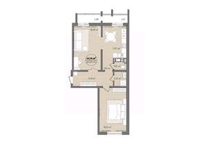 2-к квартира, вторичка, 71м2, 2/13 этаж