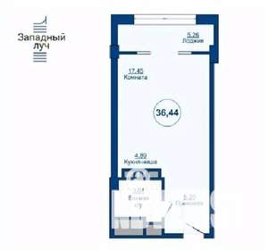 1-к квартира, вторичка, 36м2, 8/24 этаж