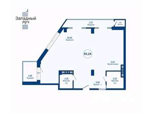 1-к квартира, вторичка, 94м2, 18/24 этаж