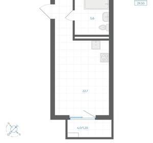 Студия квартира, вторичка, 30м2, 10/18 этаж