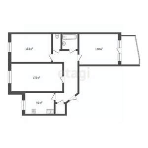 3-к квартира, вторичка, 65м2, 2/9 этаж