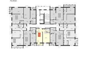 1-к квартира, вторичка, 44м2, 14/15 этаж