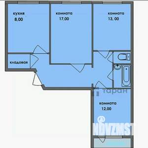 3-к квартира, вторичка, 66м2, 2/9 этаж
