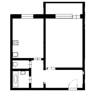 1-к квартира, вторичка, 32м2, 8/9 этаж