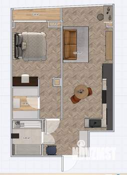 2-к квартира, вторичка, 55м2, 29/29 этаж