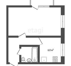 1-к квартира, вторичка, 31м2, 3/5 этаж