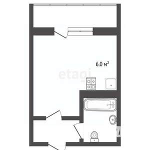 Студия квартира, вторичка, 24м2, 7/11 этаж