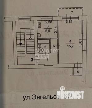 1-к квартира, вторичка, 31м2, 2/5 этаж