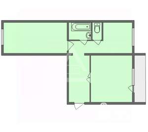 2-к квартира, вторичка, 53м2, 3/10 этаж