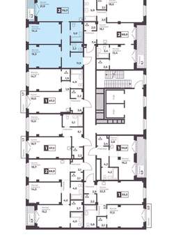 2-к квартира, вторичка, 71м2, 9/17 этаж