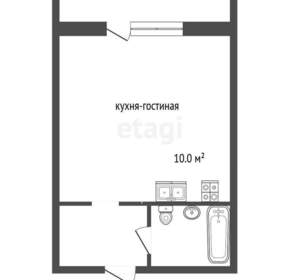 Студия квартира, вторичка, 24м2, 8/10 этаж