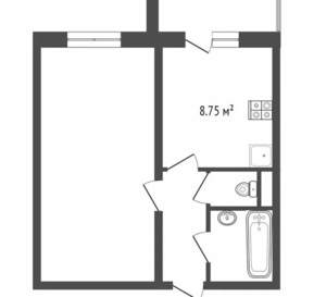1-к квартира, вторичка, 36м2, 8/11 этаж