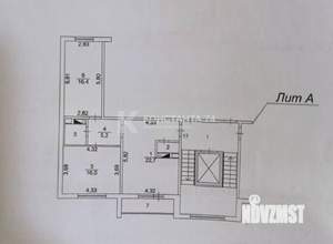 2-к квартира, вторичка, 64м2, 1/10 этаж