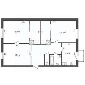 3-к квартира, вторичка, 97м2, 5/5 этаж