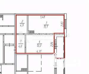 1-к квартира, вторичка, 36м2, 7/10 этаж