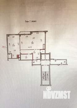 2-к квартира, вторичка, 85м2, 2/7 этаж