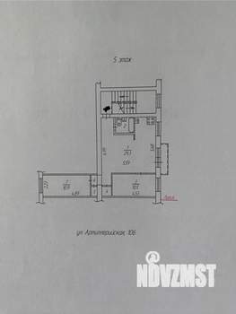 2-к квартира, вторичка, 56м2, 5/5 этаж