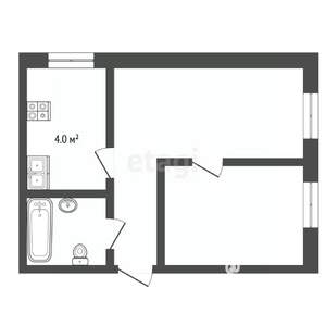 1-к квартира, вторичка, 36м2, 2/3 этаж