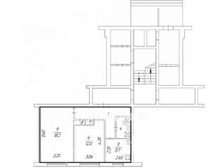 2-к квартира, вторичка, 48м2, 1/9 этаж