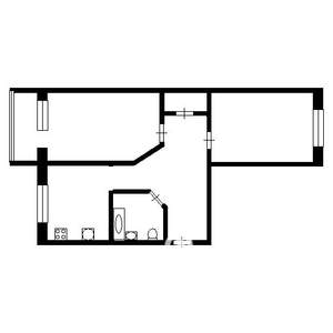 2-к квартира, вторичка, 48м2, 3/16 этаж