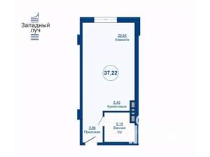 1-к квартира, вторичка, 37м2, 2/24 этаж