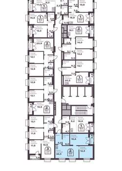 2-к квартира, вторичка, 61м2, 4/8 этаж
