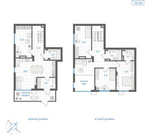 4-к квартира, вторичка, 131м2, 1/18 этаж