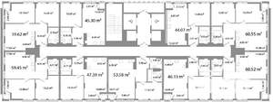 2-к квартира, строящийся дом, 44м2, 4/21 этаж