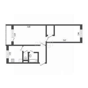 2-к квартира, вторичка, 47м2, 5/5 этаж