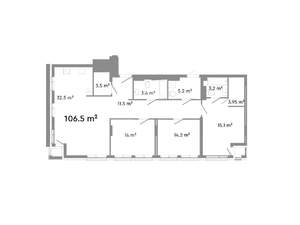 4-к квартира, строящийся дом, 107м2, 14/21 этаж