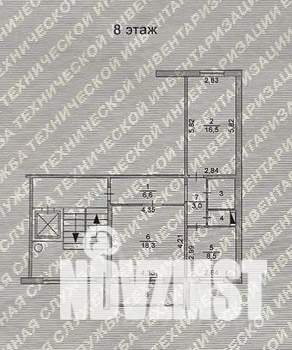2-к квартира, вторичка, 57м2, 8/11 этаж