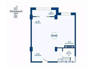 2-к квартира, вторичка, 66м2, 5/25 этаж